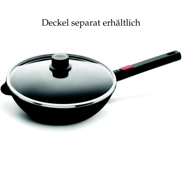 Guss-Wok und -Rührpfanne Ø 28 cm, 10 cm Kunststoffgriff