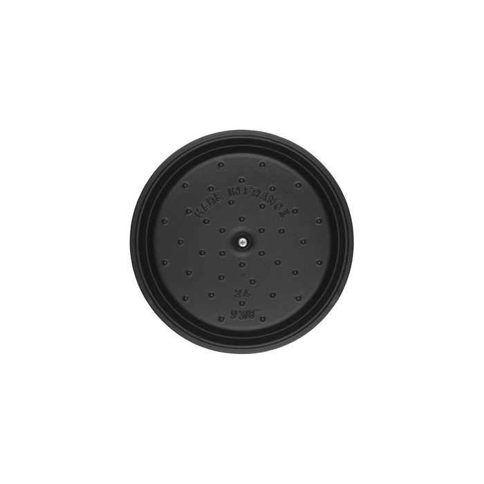 STAUB Cocotte, 28 cm | Schwarz | rund | Gusseisen