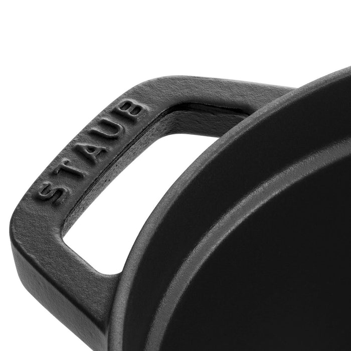 STAUB Cocotte, 37 cm | Schwarz | oval | Gusseisen