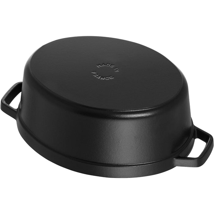 STAUB Cocotte, 37 cm | Schwarz | oval | Gusseisen