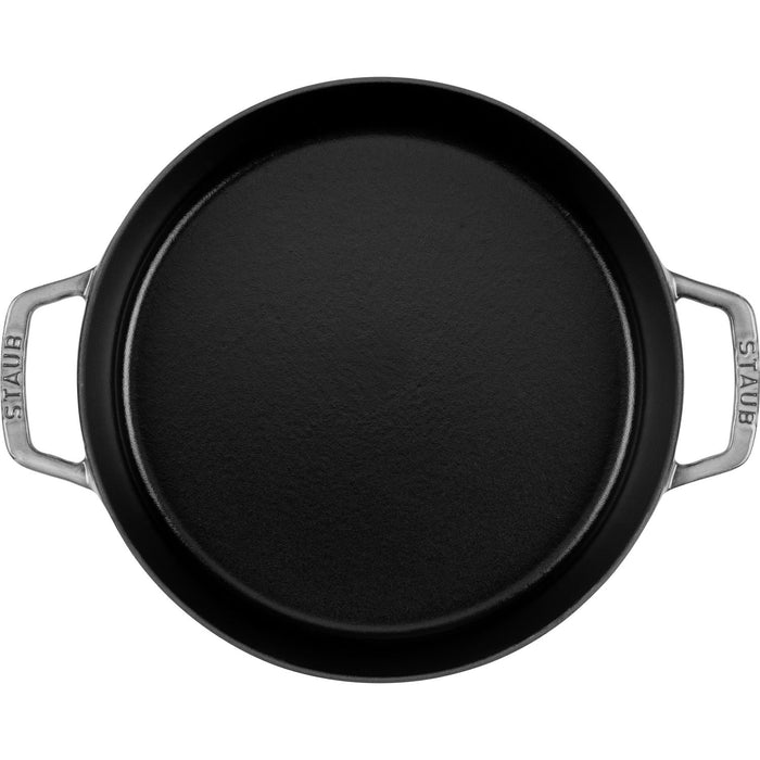 Staub Pans Bratpfanne mit 2 Griffen 26 cm, rund, Graphit-Grau, Gusseisen