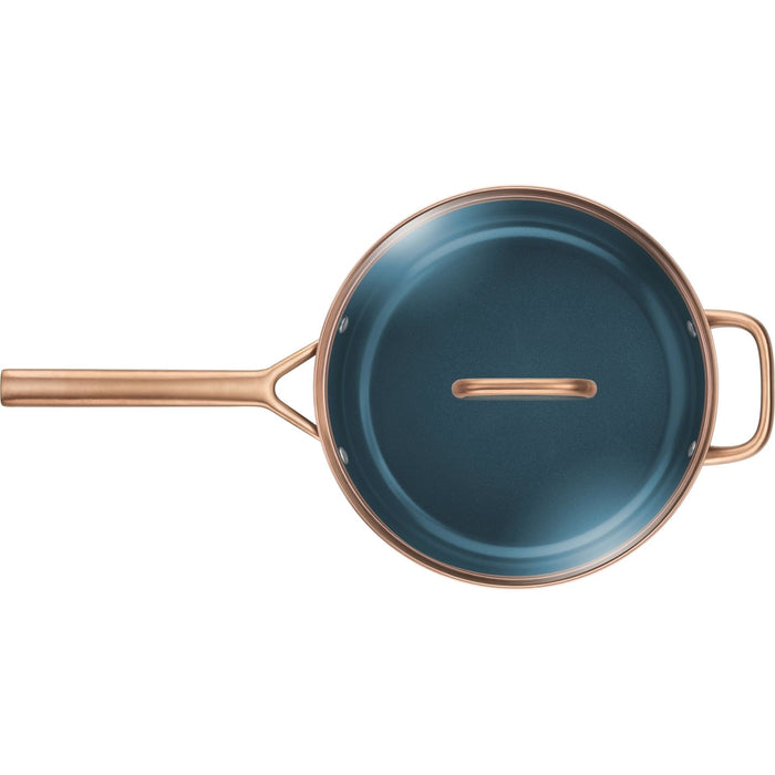 ZWILLING Schmorpfanne mit Glasdeckel, 28 cm | Blau | Aluminium | Ceramic Titanium