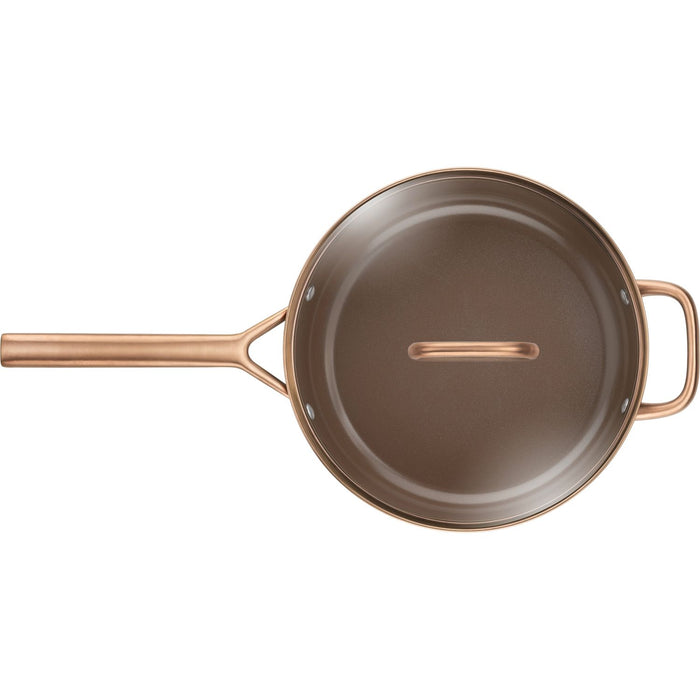 ZWILLING Schmorpfanne mit Glasdeckel, 28 cm | Braun | Aluminium | Ceramic Titanium