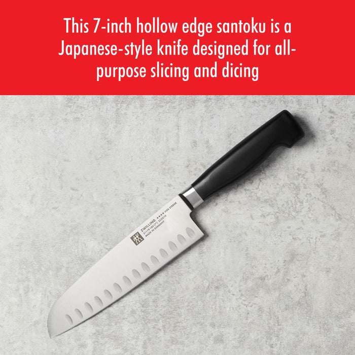 ZWILLING Santokumesser, 18 cm | Kullenschliff