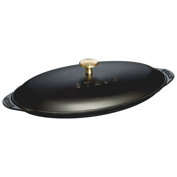 STAUB Ofenform mit Deckel, 31 cm | Schwarz | rund | Gusseisen
