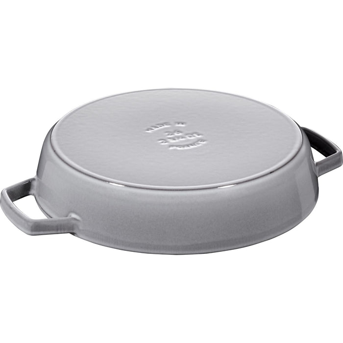 Staub Pans Bratpfanne mit 2 Griffen 26 cm, rund, Graphit-Grau, Gusseisen
