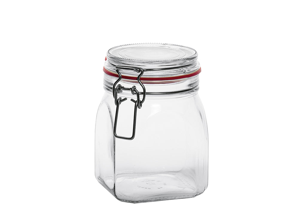 Drahtbügelglas quadr.900ml