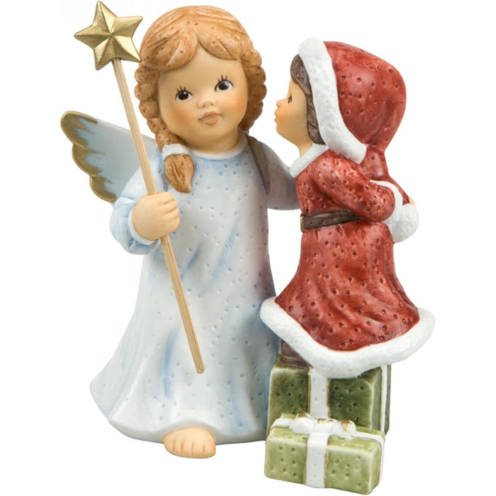 Goebel Ich wünsche Dir fröhliche Weihnachten Figur, Porzellan, bunt