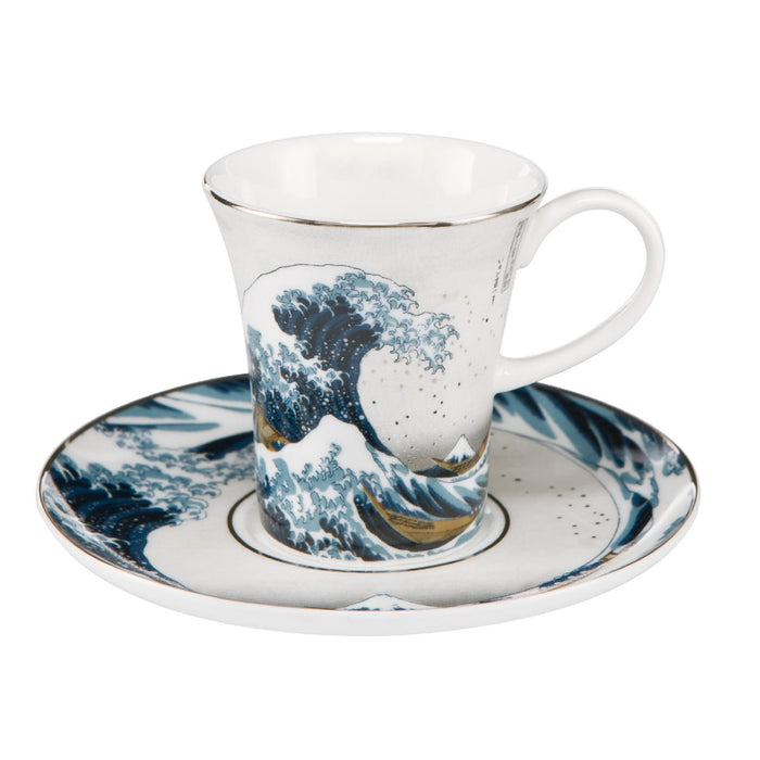Goebel Katsushika Hokusai - Die Welle - Silber Espressotasse
