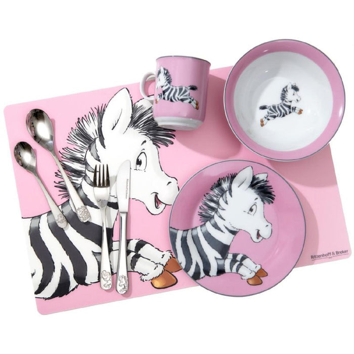 R&B Kindergeschirr Zebra 3tlg