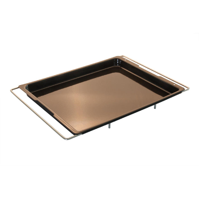 Lares Backblech emailliert mit ausziehbaren Bügeln