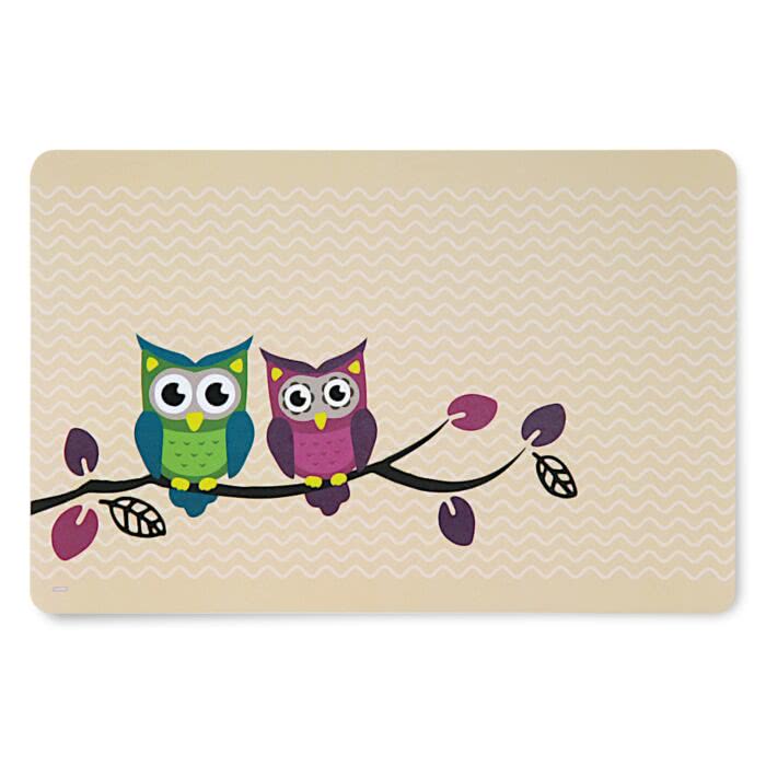 KESPER Platzset EULEN aus Polypropylen/Untersetzer