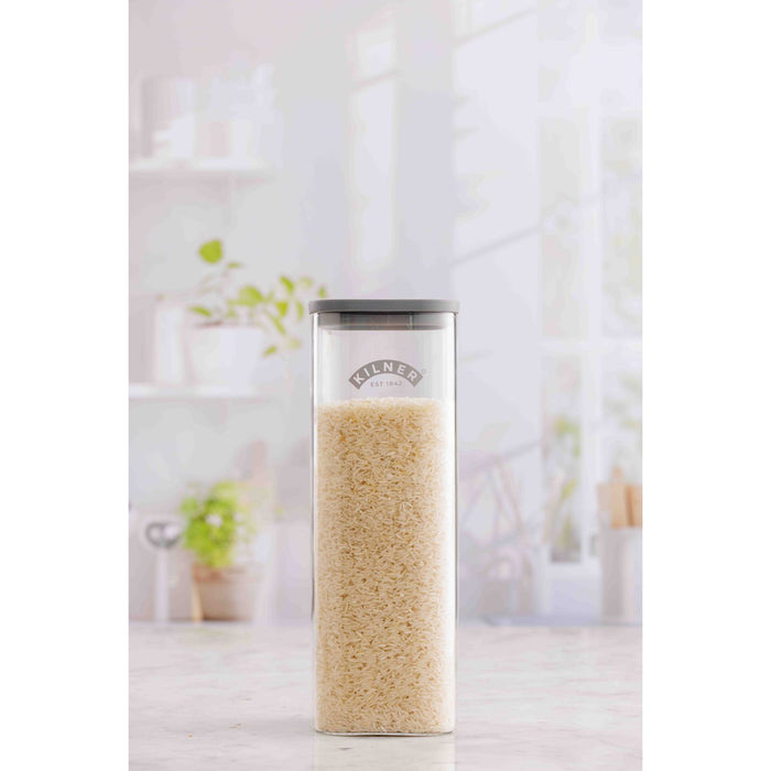 Kilner Glas Vorratsbehälter - Quadratisch, 2 Liter