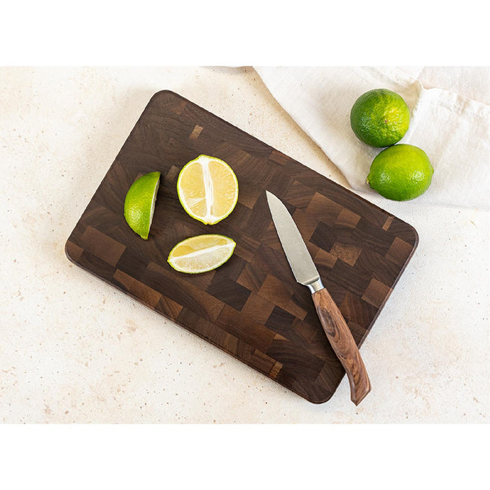 Continenta Schneidebrett 27x18x2,6 cm Walnuss Stirnholz