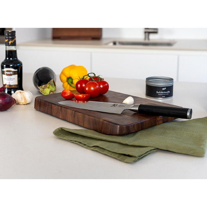 Continenta Schneidebrett 32,5x21,5x3 cm Walnuss Stirnholz