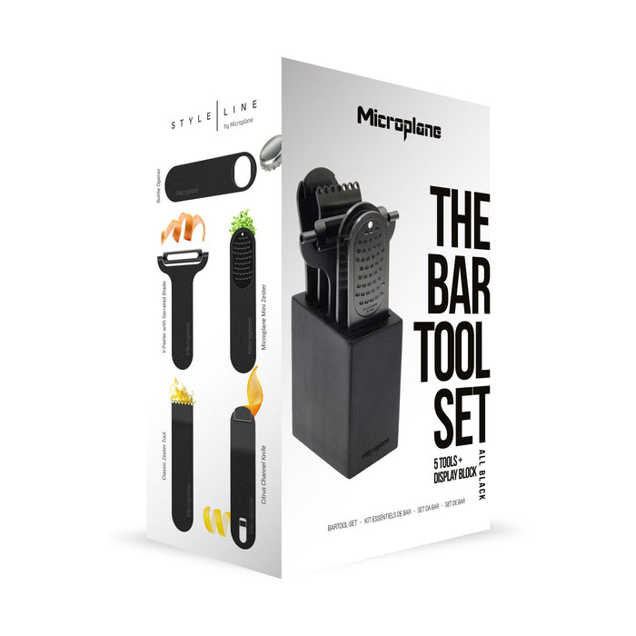 Microplane STYLE LINE  Bar Tool Set 6-Piece Schwarz