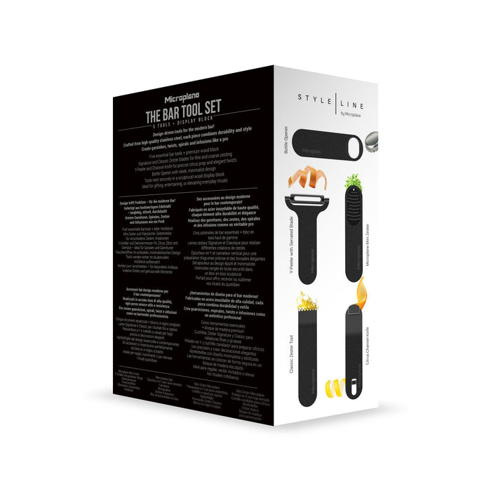Microplane STYLE LINE  Bar Tool Set 6-Piece Schwarz