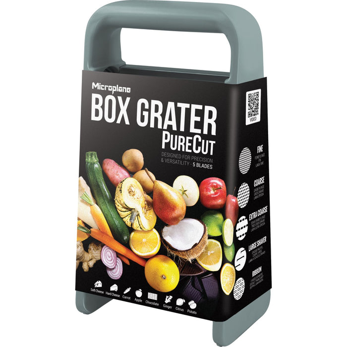 Microplane Box Grater PureCut Eucalyptus Grün