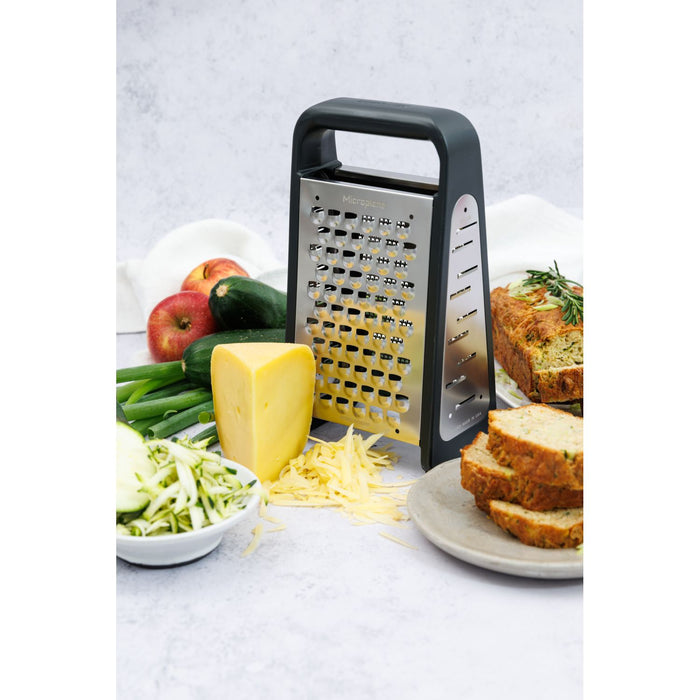 Microplane Box Grater PureCut Anthrazit Grau