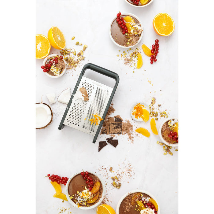 Microplane Box Grater PureCut Anthrazit Grau