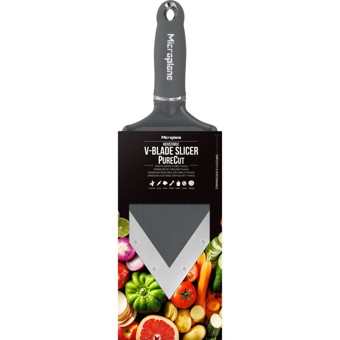 Microplane - Verstellbarer V-Hobel - Pure Cut Anthrazit Grau