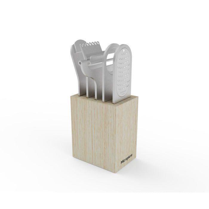 Microplane STYLE LINE  Bar Tool Set 6-Piece Nordic Ash