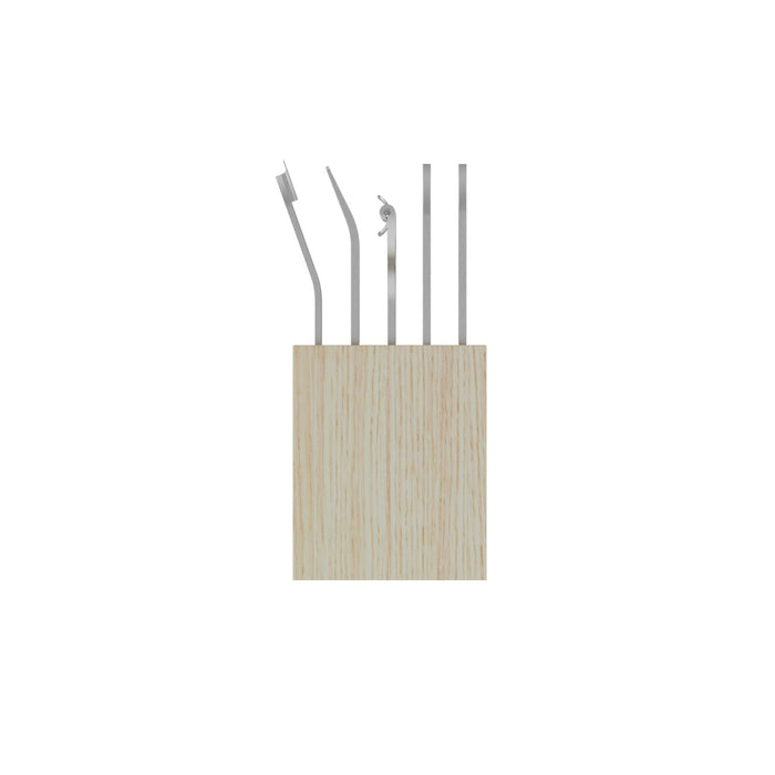 Microplane STYLE LINE  Bar Tool Set 6-Piece Nordic Ash