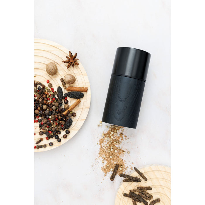 Microplane STYLE LINE Gewürzmühle Holz Edition Schwarz