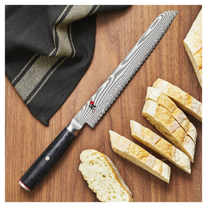 MIYABI Brotmesser, 24 cm | Schwarz