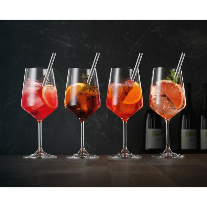 Cocktail/Spritz Set/4 + 4 Glastrinkhalme 7608/8tlg Tastes Good