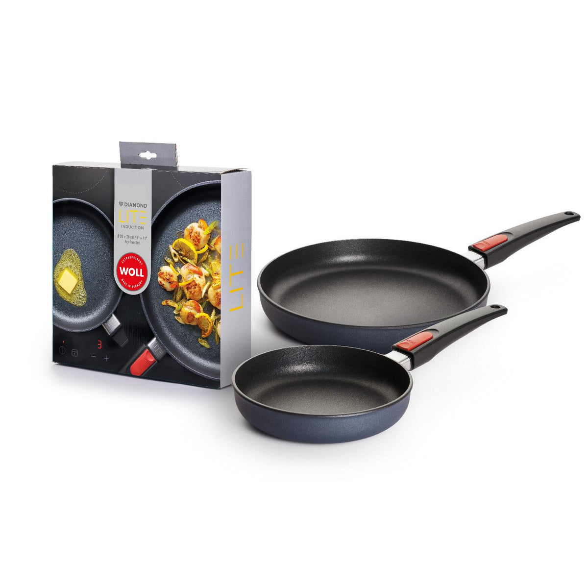 Woll Diamond Lite NB DPI 120 L Pentola a induzione in alluminio forgiato, con 2 manici laterali fissi, coperchio in vetro, dimensioni: diametro: 20 cm, altezza: 11,5 cm, capacità: 3,2 l Woll Diamond Lite NB DPI 120 L Pentola a induzione in alluminio forgiato, con 2 manici laterali fissi, coperchio in vetro, dimensioni: diametro: 20 cm, altezza: 11,5 cm, capacità: 3,2 l