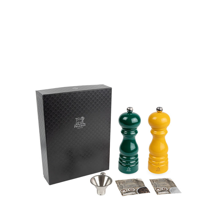 Peugeot PARIS Duo PM & SM u'Select Z waldgrün & safrangelb 18 cm