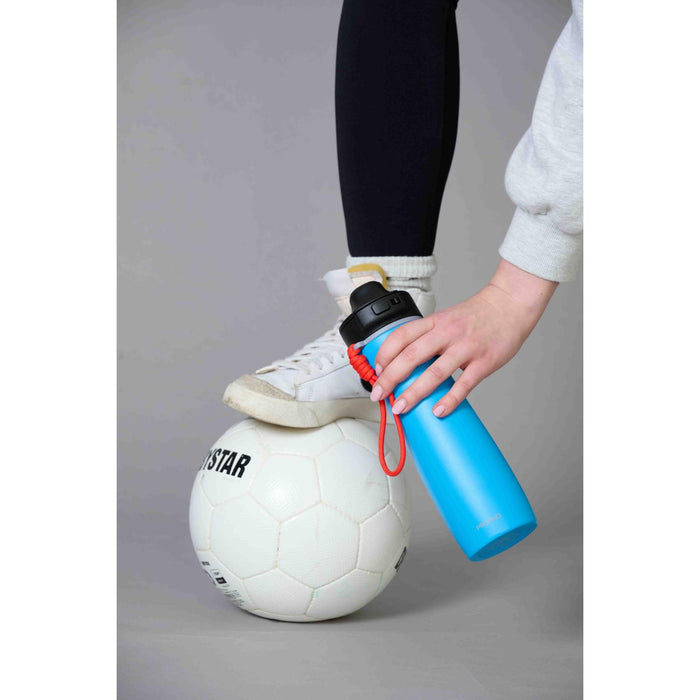 PROFINO Sport-Flasche Active, 600 ml, Edelstahl, blau