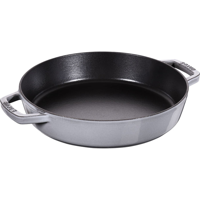 Staub Pans Bratpfanne mit 2 Griffen 26 cm, rund, Graphit-Grau, Gusseisen