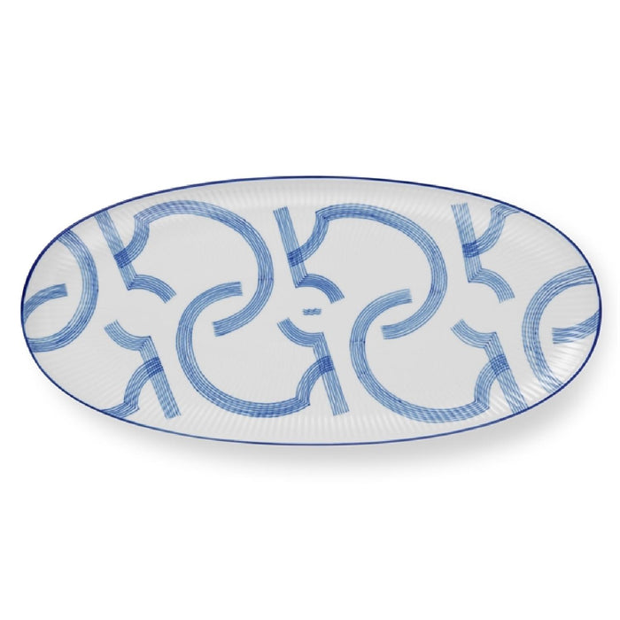 Royal Copenhagen Motif Ovale Schale 37cm