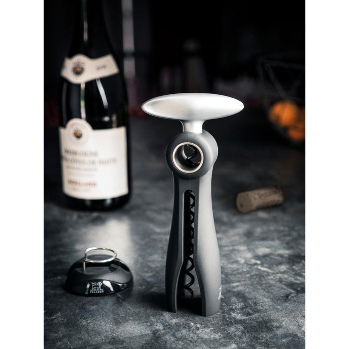 Peugeot SALMA Korkenzieher mit Kapselschneiderring schwarz 19 cm