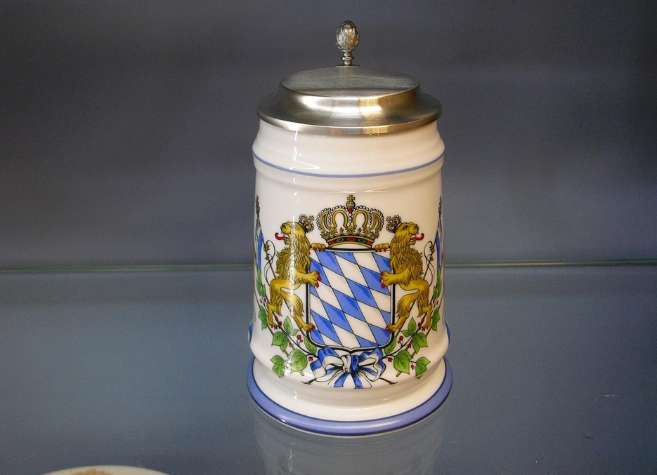 Bierseidel Bier-Krug 0,5 L Wappen Fahnen