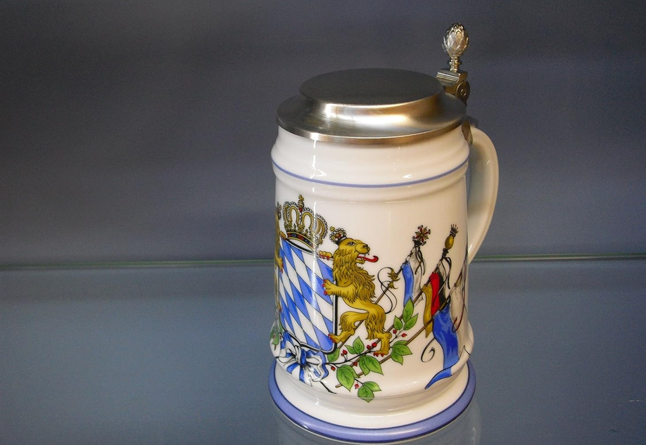 Bierseidel Bier-Krug 0,5 L Wappen Fahnen