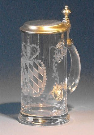 Bierseidel Bier-Krug 0,5 L Kristall Bayern