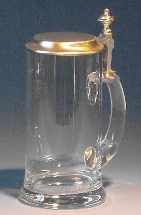 Zimmermann Bierseidel Bier-Krug Kristallglaskrug ungraviert 0,5l zum Gravieren
