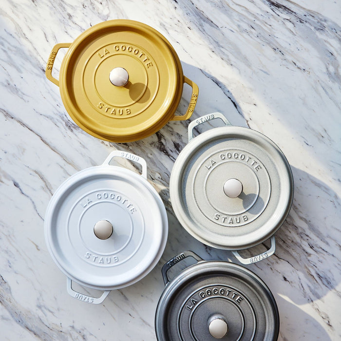 STAUB Cocotte, 24 cm | Graphit-Grau | rund | Gusseisen