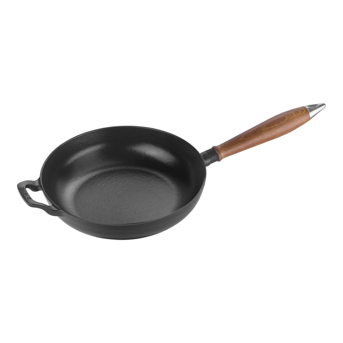 STAUB Bratpfanne, 24 cm | Schwarz | rund | Gusseisen