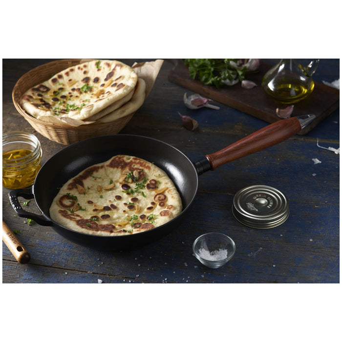 STAUB Bratpfanne, 24 cm | Schwarz | rund | Gusseisen