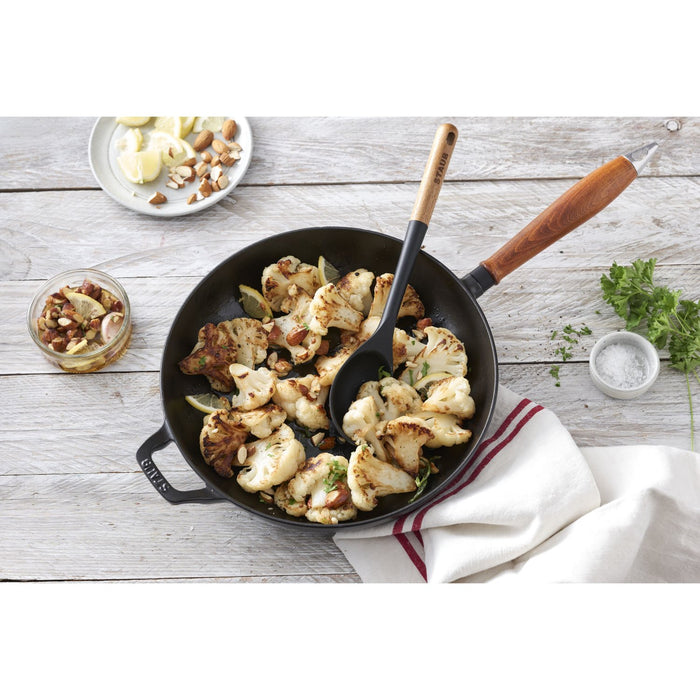 STAUB Bratpfanne, 28 cm | Schwarz | rund | Gusseisen