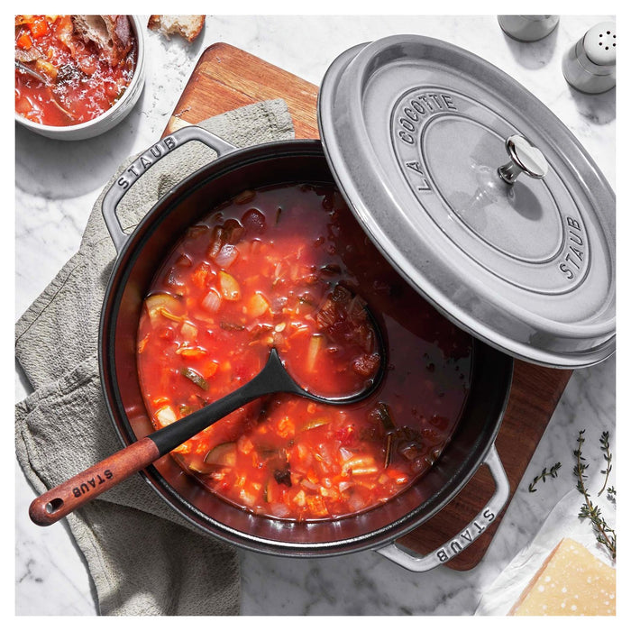 STAUB Cocotte, 26 cm | Graphit-Grau | rund | Gusseisen