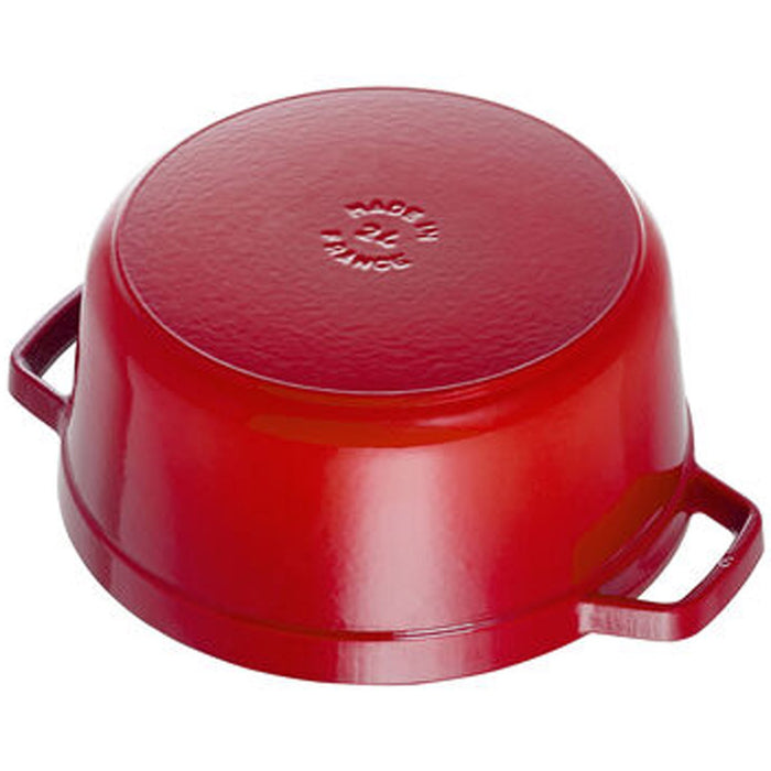 STAUB Cocotte, 26 cm | Kirsch-Rot | rund | Gusseisen