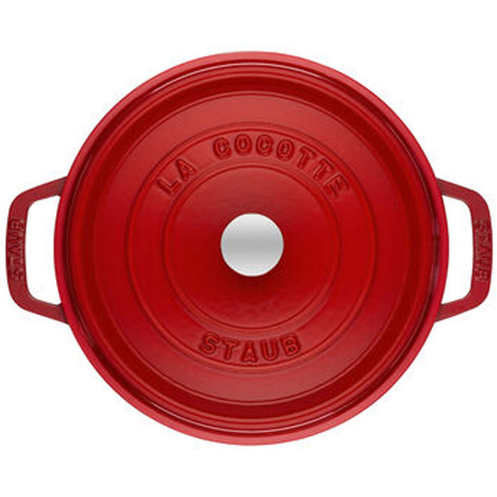 STAUB Cocotte, 26 cm | Kirsch-Rot | rund | Gusseisen