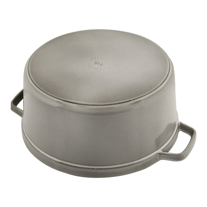STAUB Cocotte, 30 cm | Graphit-Grau | rund | Gusseisen