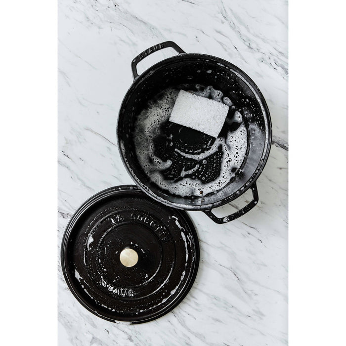 STAUB Cocotte, 30 cm | Schwarz | rund | Gusseisen