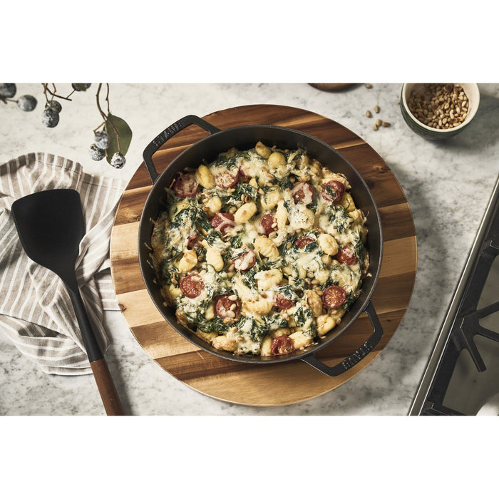 STAUB Cocotte, 34 cm | Schwarz | rund | Gusseisen